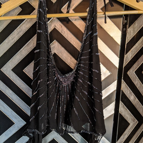 NWT Beaded Halter Wrap Top - Picture 2 of 16